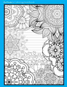 9781533100856-1533100853-Coloring Notebook (blue): Therapeutic notebook for writing, journaling, and note-taking with designs for inner peace, calm, and focus (100 pages, ... relaxation and stress-relief while writing.)