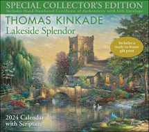 9781524883492-1524883492-Thomas Kinkade Special Collector's Edition with Scripture 2024 Deluxe Wall Calendar with Print: Lakeside Splendor Calendar