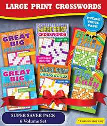 9781559930215-1559930217-KAPPA Super Saver LARGE PRINT Crosswords Puzzle Pack-Set of 6 Full Size Books