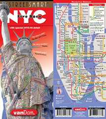 9781932527872-1932527877-StreetSmart NYC Five Boro Map by VanDam-Laminated pocket city street map w/ attractions in Metro NYC & all 5 boros of NY City: Manhattan, Brooklyn, ... ... new Subway Map – Folded Map 2024 Edition
