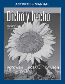 9780470937914-0470937912-Dicho y Hecho, Activities Manual: Beginning Spanish (Spanish and English Edition)