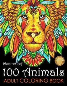 9781945710520-1945710527-100 Animals Adult Coloring Book: Stress Relieving Designs to Color, Relax and Unwind (Coloring Books for Adults)