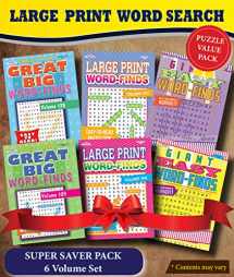 9781559930062-1559930063-KAPPA Super Saver LARGE PRINT Word Search Puzzle Pack - (Pack of 6) Full Size Books