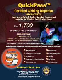9781622702077-1622702077-Certified Welding Inspector AWS/CWI 2015 AWS D1.1 QuickPass Study Guide