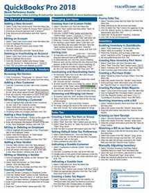 9781941854174-1941854176-QuickBooks Pro 2018 Quick Reference Training Card - Laminated Tutorial Guide Cheat Sheet (Instructions and Tips)