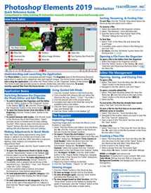9781941854273-1941854273-Adobe Photoshop Elements 2019 Introduction Quick Reference Training Tutorial Guide (Cheat Sheet of Instructions, Tips & Shortcuts - Laminated Card)
