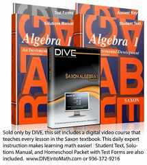9781600329715-1600329713-Saxon Algebra 1: An Incremental Approach (Homeschool Kit with Textbook, Solutions Manual, Test Booklet, & Answer Key)