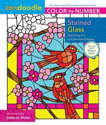 9781250149190-1250149193-Zendoodle Color-by-Number: Stained Glass: Dazzling Art to Color and Display