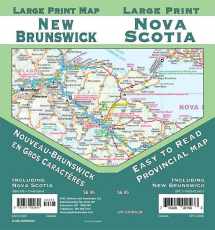 9781774492840-1774492849-New Brunswick / Nova Scotia Large Print, New Brunswick Province Map