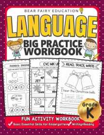 9781984000606-1984000608-Language Big Practice Workbook, Activity Book for Kindergarten: Basic Essential Skills Grade K, Kindergarten workbook (Education Workbook)