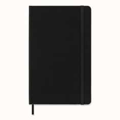 Moleskine Classic Notebook, Hard Cover, Large (5" x 8.25") Squared/Grid, Black, 240 Pages