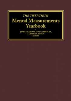 The Twentieth Mental Measurements Yearbook (Buros Mental Measurements Yearbook)