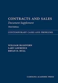 Contracts and Sales Document Supplement: Contemporary Cases and Problems