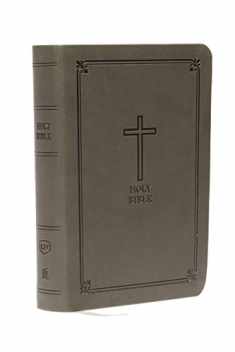 KJV, Reference Bible, Compact, Larger Print, Leathersoft, Black, Red Letter Edition, Comfort Print, 8-point print size