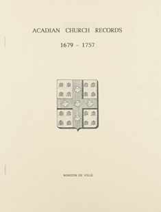 Acadian Church Records 1679-1757