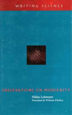 Observations on Modernity (Writing Science)