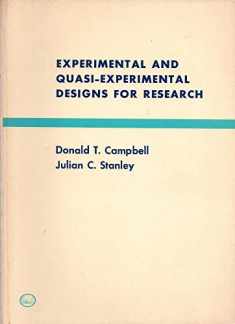 Experimental and Quasi-Experimental Designs for Research