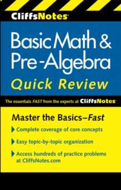 CliffsNotes Basic Math & Pre-Algebra Quick Review: 2nd Edition (Cliffsquickreview)