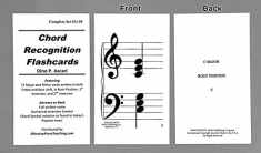 Chord Recognition Flashcards- 72 Major/Minor Cards