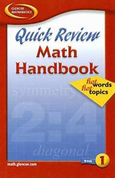 Quick Review Math Handbook: Hot Words, Hot Topics, Book 1, Student Edition