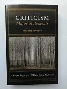 Criticism: Major Statements, 4th Edition