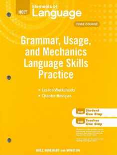 Elements of Language: Grammar Usage and Mechanics Language Skills Practice Grade 7