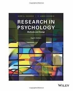 Research in Psychology: Methods and Design, 8th Edition: Methods and Design
