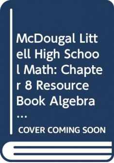 McDougal Littell Algebra 1: Resource Book: Chapter 8