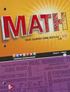 Math, Course 3, Vol. 1 (Common Core Edition) (MATH APPLIC & CONN CRSE)