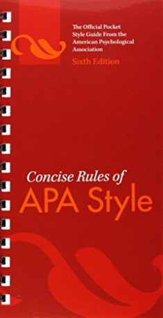Concise Rules of APA Style (APA Style Series)