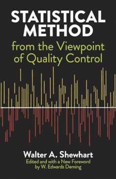 Statistical Method from the Viewpoint of Quality Control (Dover Books on Mathematics)