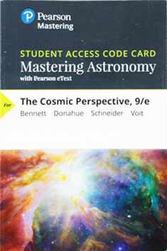 Mastering Astronomy with Pearson eText -- Standalone Access Card -- for The Cosmic Perspective (9th Edition)