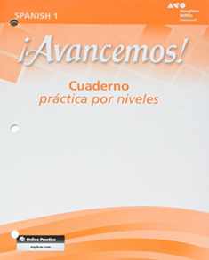 Cuaderno: Practica por niveles (Student Workbook) with Review Bookmarks Level 1 (¡Avancemos!) (Spanish Edition)