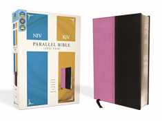 NIV, KJV, Parallel Bible, Large Print, Leathersoft, Pink/Brown: The World's Two Most Popular Bible Translations Together
