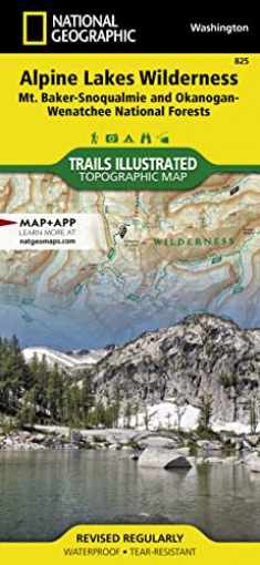Alpine Lakes Wilderness Map [Mt. Baker-Snoqualmie and Okanogan-Wenatchee National Forests] (National Geographic Trails Illustrated Map, 825)