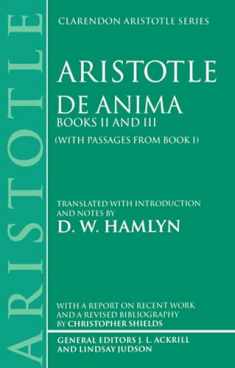 De Anima (Clarendon Aristotle Series)