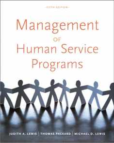 Management of Human Service Programs (SW 393T 16- Social Work Leadership in Human Services Organizations)