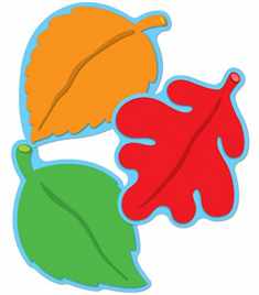 Carson Dellosa 36-Piece Colorful Leaves Bulletin Board Cutouts, Red, Orange and Green Leaf Cutouts for Bulletin Board, Fall Classroom Decorations, Seasonal Classroom Décor