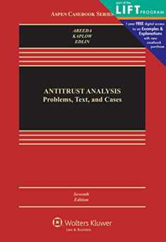 Antitrust Analysis: Problems, Text, and Cases (Aspen Casebook)