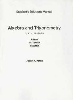 Student Solutions Manual for Algebra and Trigonometry: Unit Circle