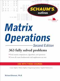 Schaum's Outline of Matrix Operations (Schaum's Outlines)