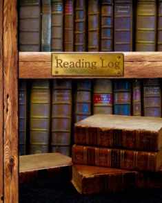 Reading Log: Gifts for Book Lovers / Reading Journal [ Softback * Large (8" x 10") * Antique Books * 100 Spacious Record Pages & More... ] (Reading Logs & Journals)