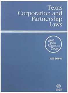 Texas Corporation and Partnership Laws 2020
