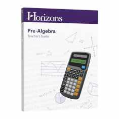 Pre-Algebra Teacher's Guide