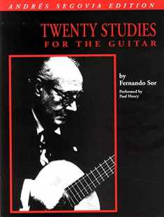 Andres Segovia - 20 Studies for Guitar: Book Only