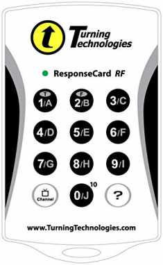 Turning Technologies Response Card RF Clicker