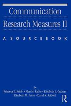 Communication Research Measures II (Routledge Communication Series)