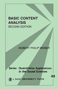 Basic Content Analysis (Quantitative Applications in the Social Sciences)