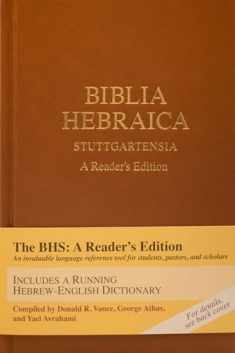 Biblia Hebraica Stuttgartensia (BHS) (Hardcover): A Reader's Edition (Hebrew Edition)