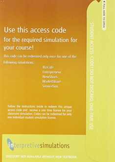 Interpretive Simulations Access Code Card Group A